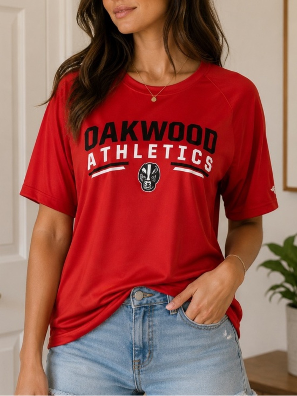 Oakwood University Red Athletic Shirt size M